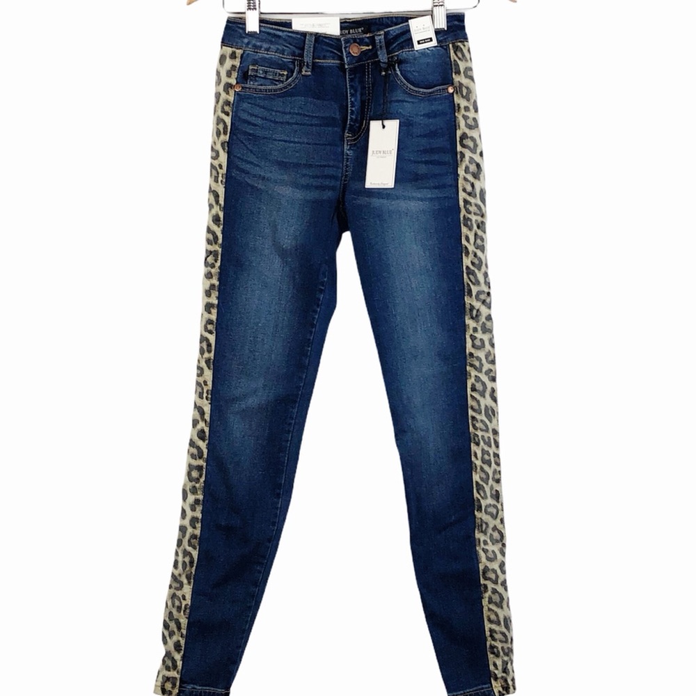 NWT Judy Blue Leopard Jeans